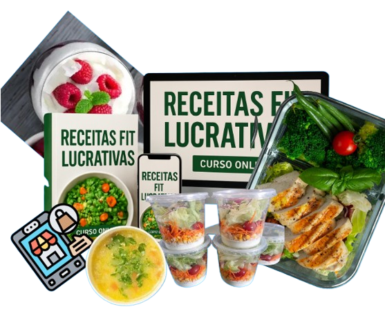 Receitas fitness variadas do ebook Sabor que Vende